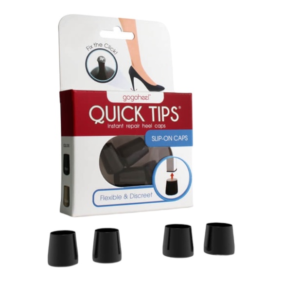 GoGoHeel 2 Pair QUICK TIPS Slip-On Heel Caps NWT - Picture 4 of 5